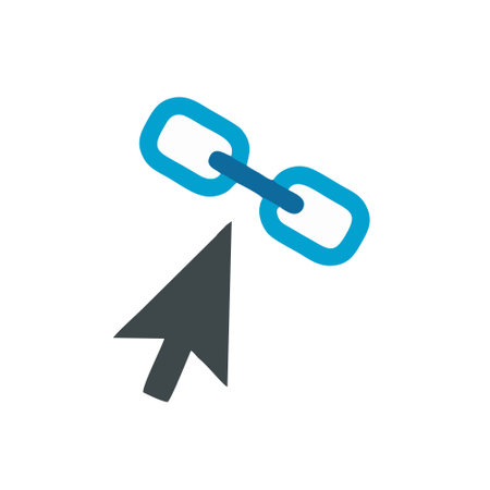 Chain link icon. Link single isolated icon from the big data collection.のイラスト素材