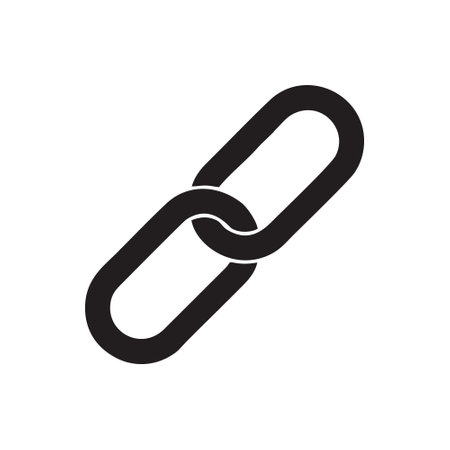 Chain icon vector. Link icon vector isolated on white background. Link icon vectorのイラスト素材