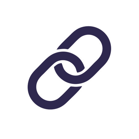 Link icon. Link single isolated icon. Hyperlink chain symbol.のイラスト素材