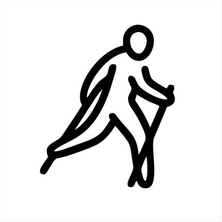 Running man icon. Simple illustration of running man vector icon for webのイラスト素材