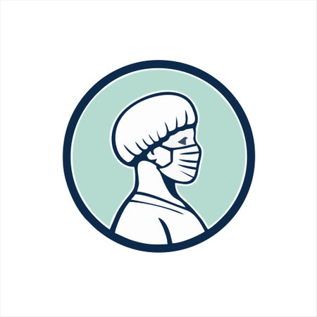 Illustration Vector Graphic of Nurse or Doctor in Protective Mask. Perfect to use for Technology Companyのイラスト素材