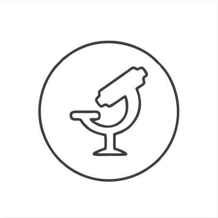 Microscope icon. Microscope vector icon. Microscope vector iconのイラスト素材