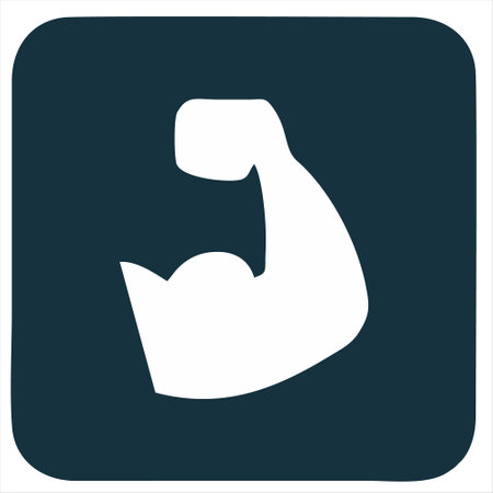 Biceps icon, vector illustration. Flat design style, vector.のイラスト素材