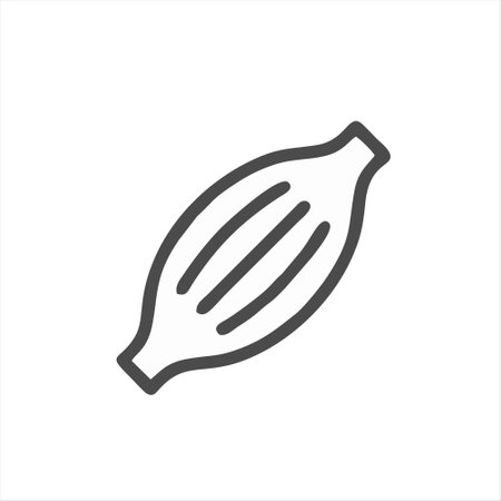 Cucumber line icon, outline vector sign, linear style pictogram isolated on white. Symbol, logo illustrationのイラスト素材