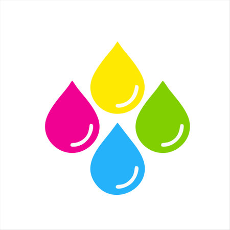 water drop icon on white background. flat style vector illustration EPS10のイラスト素材