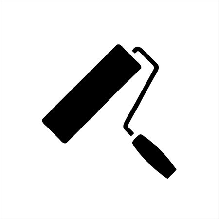 Paint roller icon. Paint roller vector icon. Paint roller vector iconのイラスト素材