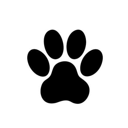 Paw Print Icon Design Vector Logo Template Illustration Sign And Symbolのイラスト素材