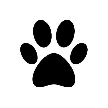 Paw Print Icon Design Vector Logo Template Illustration Sign And Symbolのイラスト素材