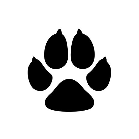 Paw Print Icon Design Vector Template Illustration Sign And Symbolのイラスト素材
