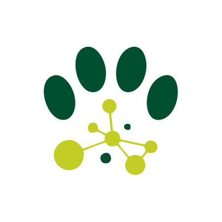 Paw print  design vector template. Paw print design.のイラスト素材