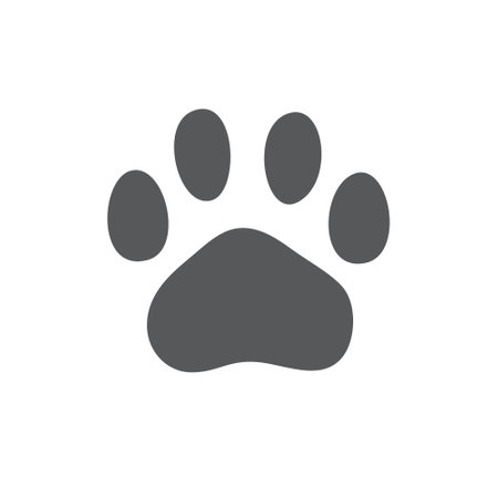 Paw icon vector, Paw print solid , pictogram isolated on white, pixel perfect illustrationのイラスト素材