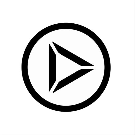 Play button icon. Vector illustration. Flat design style eps 10のイラスト素材