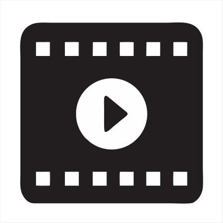 Video player icon. Video player vector icon isolated on a white background.のイラスト素材