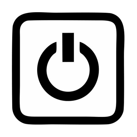 Power button icon vector. Power button illustration sign. Power symbol.のイラスト素材