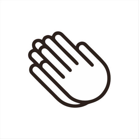 hand gesture line icon vector illustration. Hand gestures linear outline icon.のイラスト素材