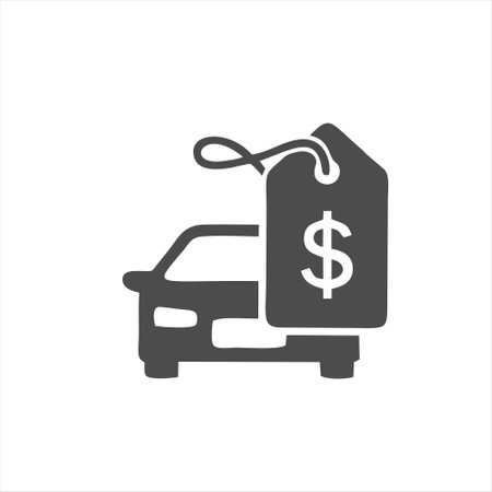 Car rental icon. Car rental icon. Car rental vector icon.のイラスト素材