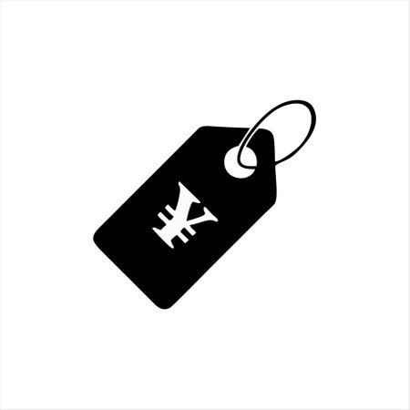 Price tag icon isolated on white background. Vector illustration. Eps 10.のイラスト素材