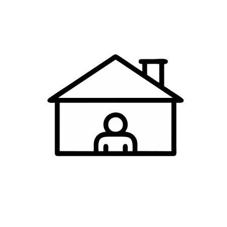 Illustration Vector graphic of home icon template. Fit for real estate, property, house etc.のイラスト素材