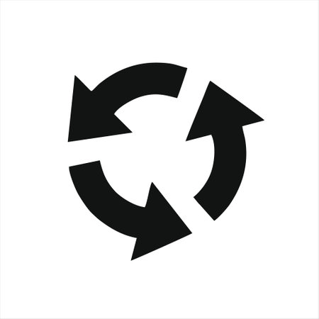 Recycling icon vector. Recycling icon vector. Recycling icon vectorのイラスト素材