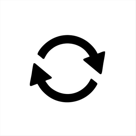 Refresh icon isolated on white background. Reload icon. Reload icon. Reload icon vectorのイラスト素材