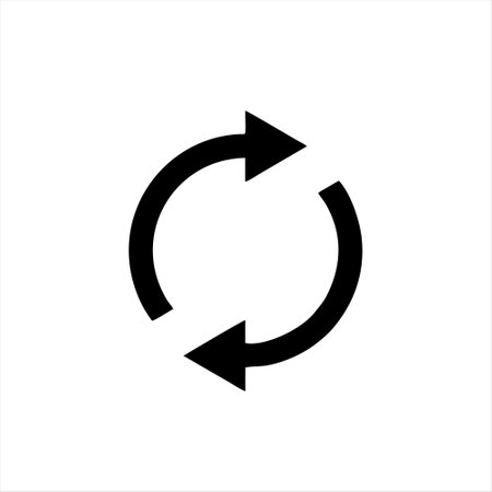 Refresh icon vector. Reload icon vector. Reload icon vector. Reload icon vectorのイラスト素材
