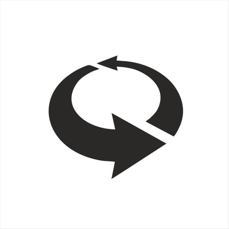 Refresh arrow icon vector. Update icon vector. Update icon vectorのイラスト素材