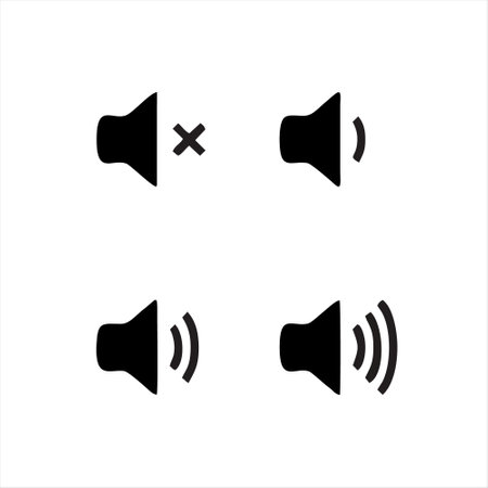 Speaker icon vector. Speaker icon vector. Volume icon vector.のイラスト素材