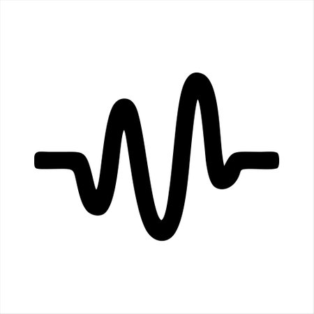 Electrocardiogram icon on white background. Vector illustration.のイラスト素材