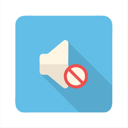 media player icon. Flat design style vector illustration with long shadow.のイラスト素材