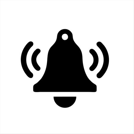 Bell icon isolated on white background. Vector illustration. EPS 10.のイラスト素材