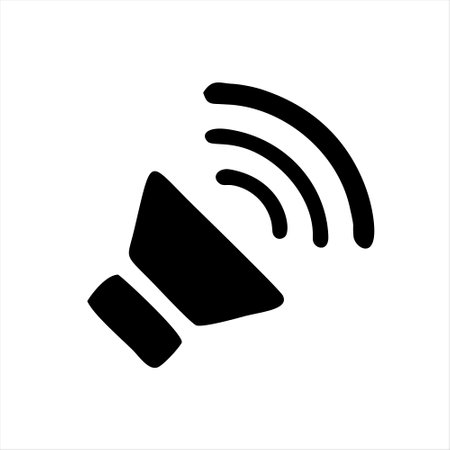 Megaphone icon. Loudspeaker symbol. Vector illustration.のイラスト素材