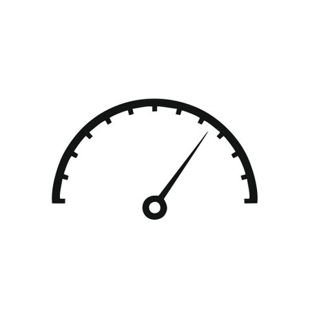 Speedometer icon. Vector illustration. Flat design style eps 10のイラスト素材