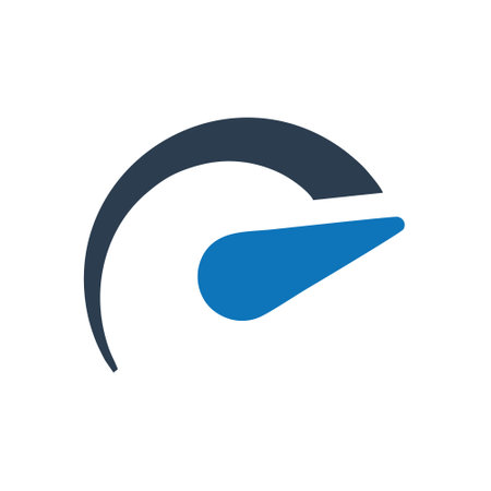 Speedometer icon. Simple illustration of speedometer vector icon for webのイラスト素材