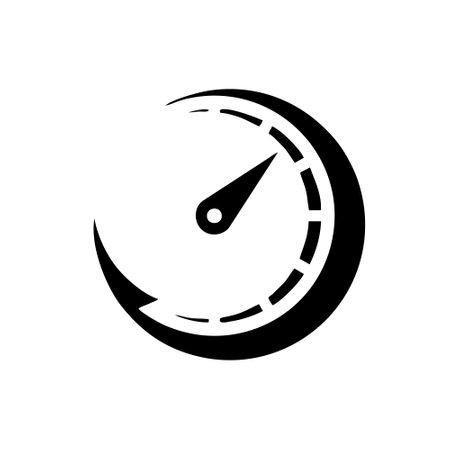 Speedometer icon vector. speedometer illustration sign. speedometer symbol.のイラスト素材