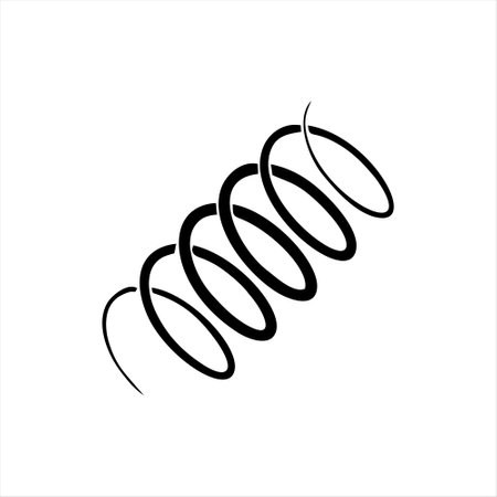 Spiral icon isolated on white background. Vector stock illustration.のイラスト素材