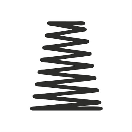 Spiral icon isolated on white background. Vector illustration. Eps 10.のイラスト素材