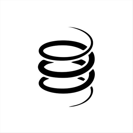 Spiral icon isolated on white background. Vector illustration for your designのイラスト素材