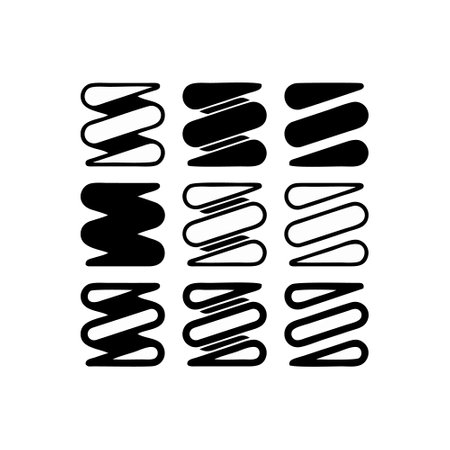 Spiral, swirl, twirl icons set. Vector illustrationのイラスト素材
