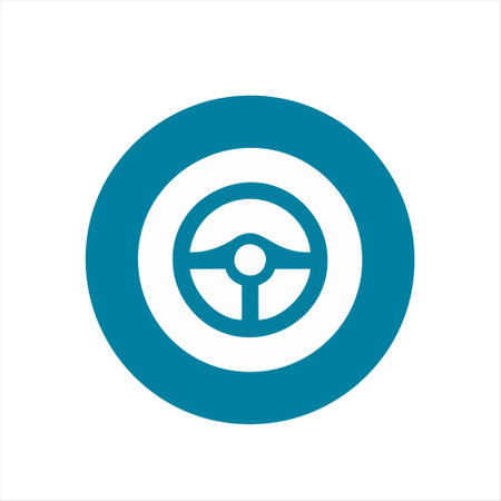 Car wheel icon. Vector illustration. Flat design style eps 10のイラスト素材