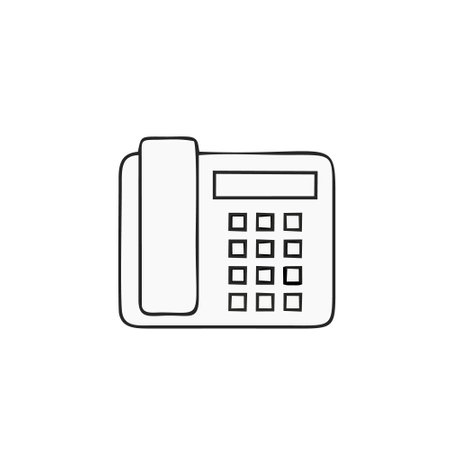 telephone icon vector illustration template design. telephone vector icon flat designのイラスト素材