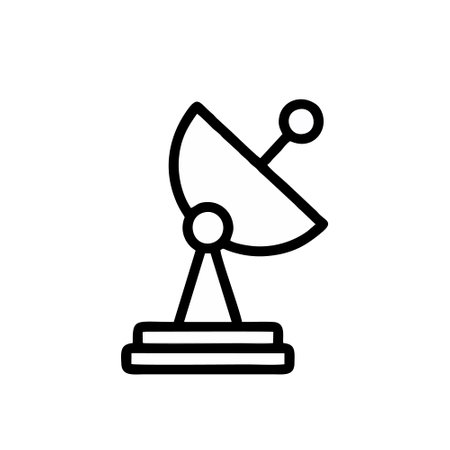 Antenna icon vector. antenna illustration sign. satellite symbol or logo.のイラスト素材