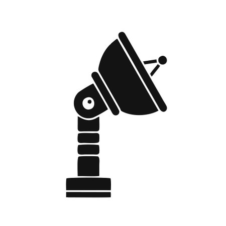 Vector illustration of satellite and antenna icon. Collection of satellite and signal stock symbol for web.のイラスト素材