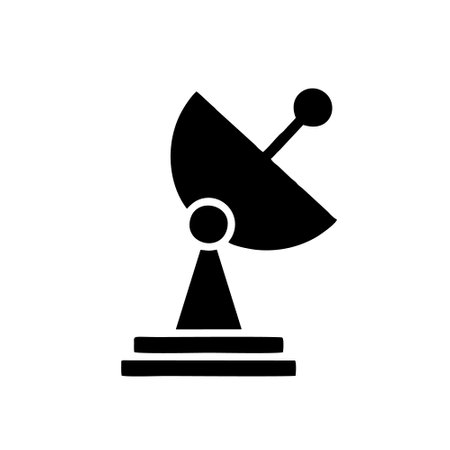 Satellite dish icon vector. antenna illustration sign. communication symbol.のイラスト素材