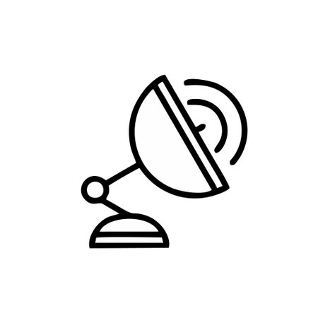 Antenna icon vector. antenna illustration sign. satellite symbol or .のイラスト素材