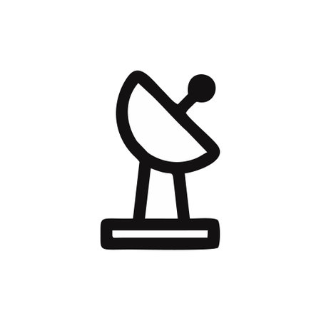 Satellite icon vector. antenna illustration sign. signal symbol or .のイラスト素材
