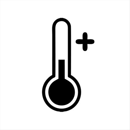 Thermometer icon. Thermometer icon. Vector illustration.のイラスト素材