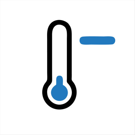 Thermometer icon. Thermometer icon. Vector illustration.のイラスト素材