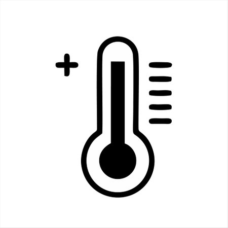 Thermometer icon. Thermometer icon. Vector illustration.のイラスト素材