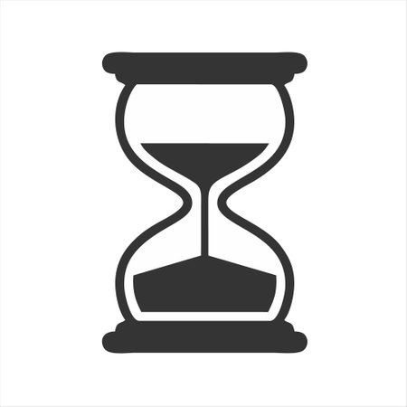 Hourglass icon. Sandglass symbol. Vector illustration. Time conceptのイラスト素材