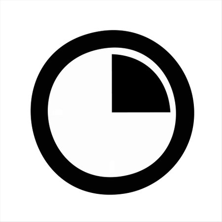 Circle pie chart icon. Graph symbol for your web site design, logo, app, UI. Vector illustrationのイラスト素材